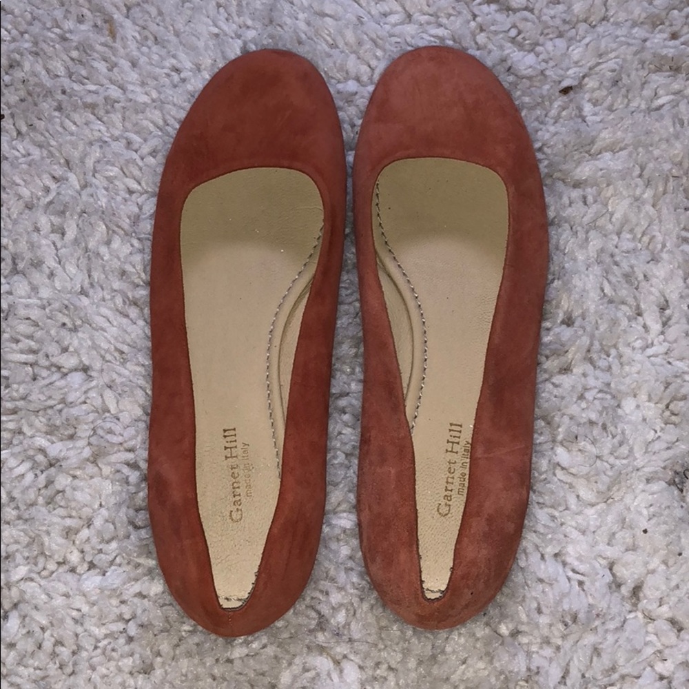 Orange Garnet Hill flats